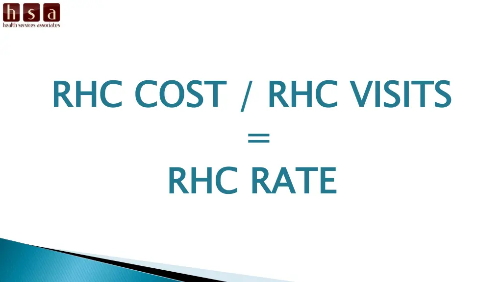 rhc cost rhc visits rhc rate 1