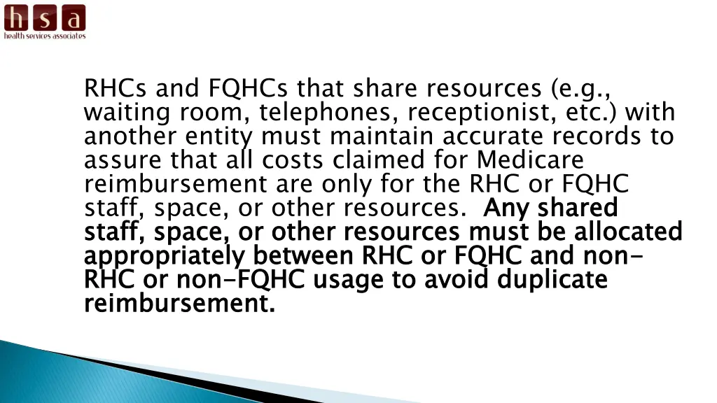 rhcs and fqhcs that share resources e g waiting