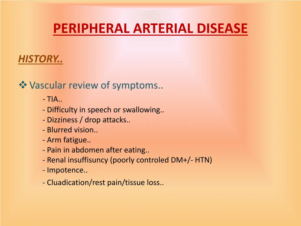 peripheral arterial disease 5