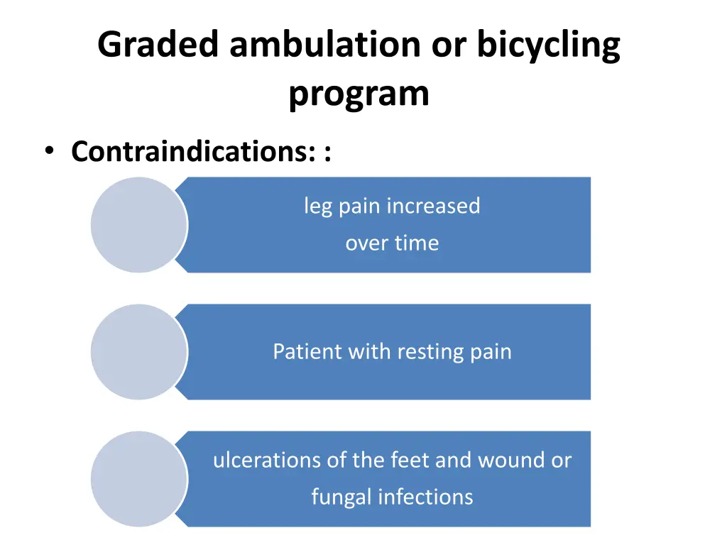 graded ambulation or bicycling program 2