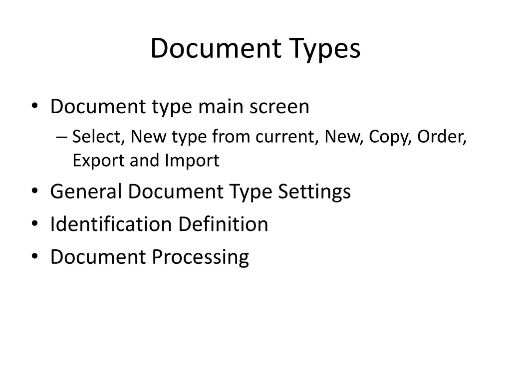 document types 1