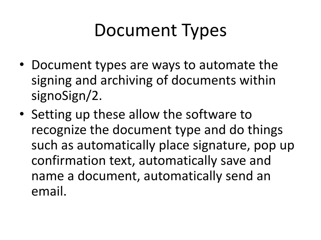 document types