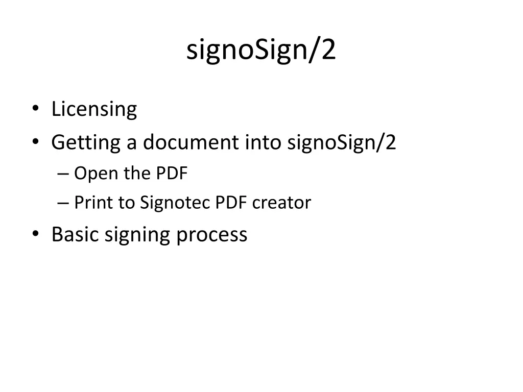 signosign 2