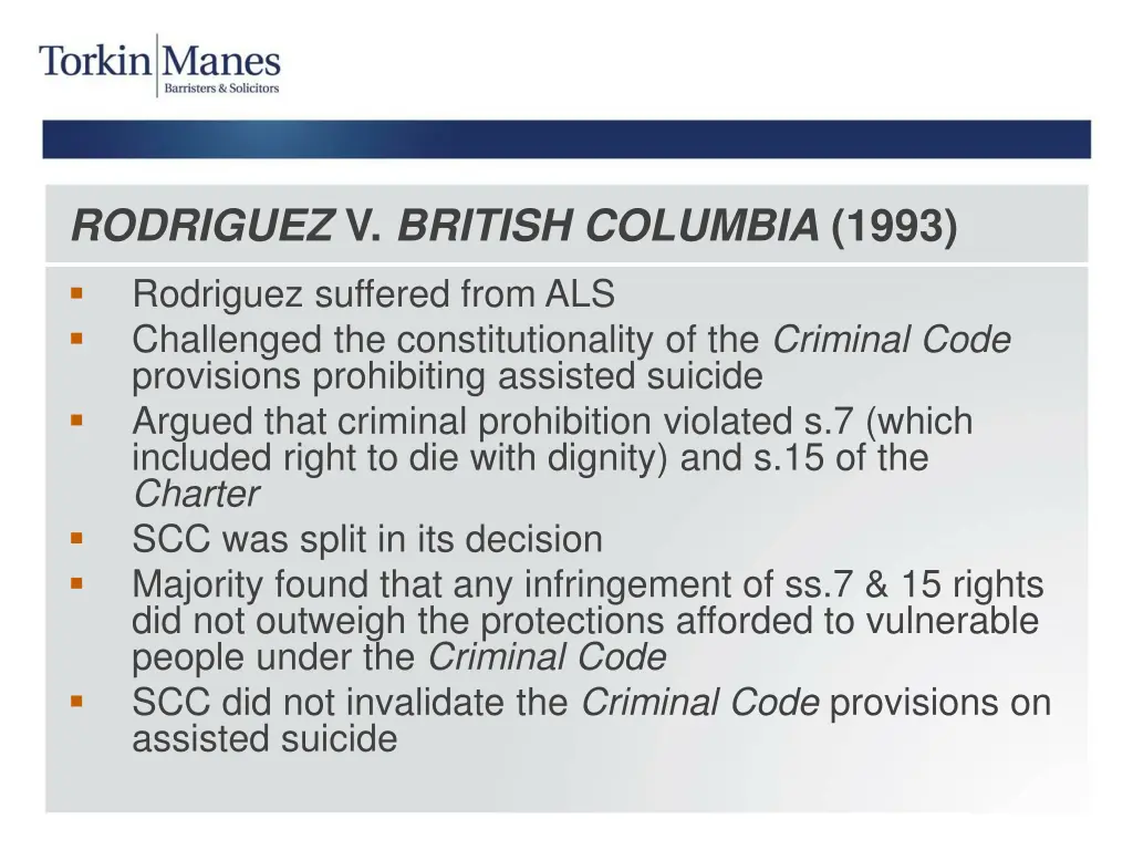 rodriguez v british columbia 1993