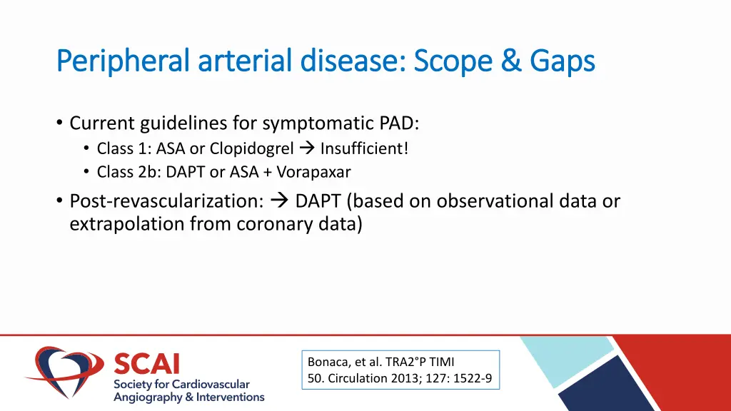 peripheral arterial disease scope gaps peripheral 1