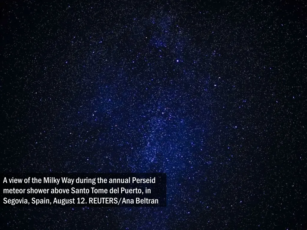 a view of the milky way during the annual perseid