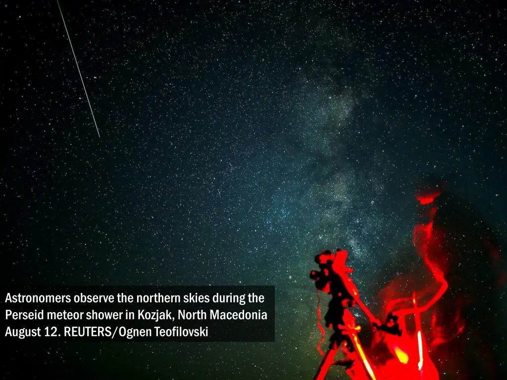 astronomers observe the northern skies during