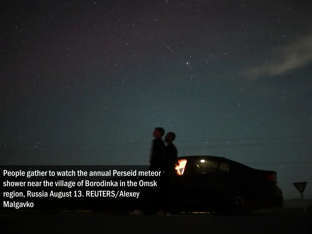 people gather to watch the annual perseid meteor