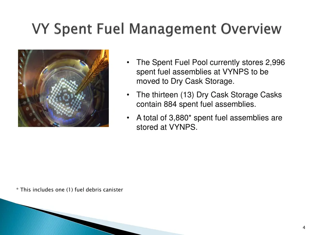 the spent fuel pool currently stores 2 996 spent