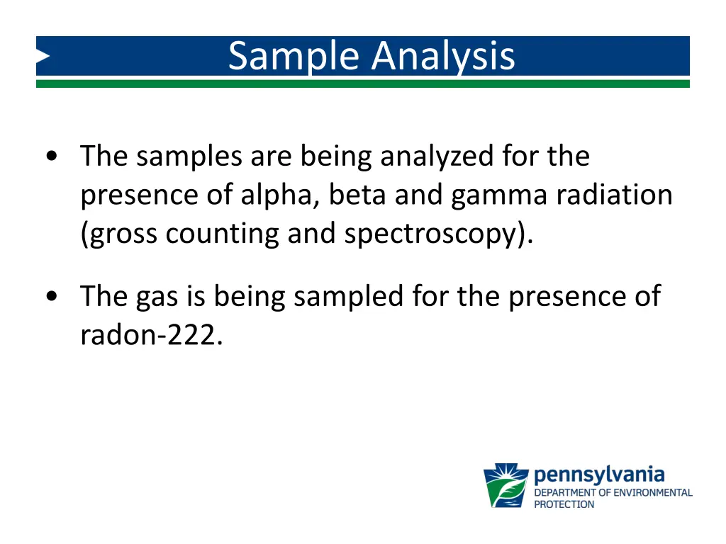 sample analysis