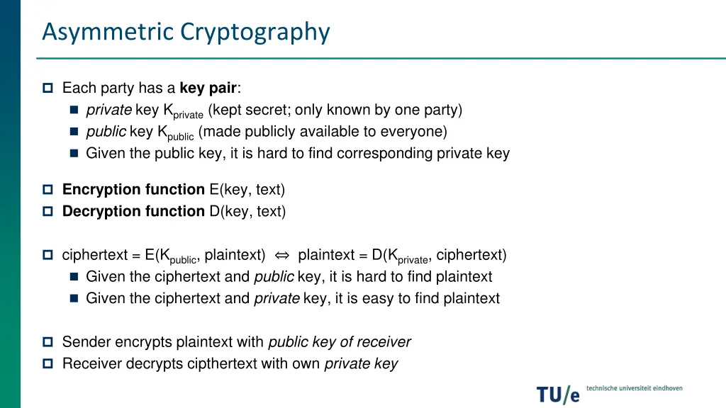 asymmetric cryptography