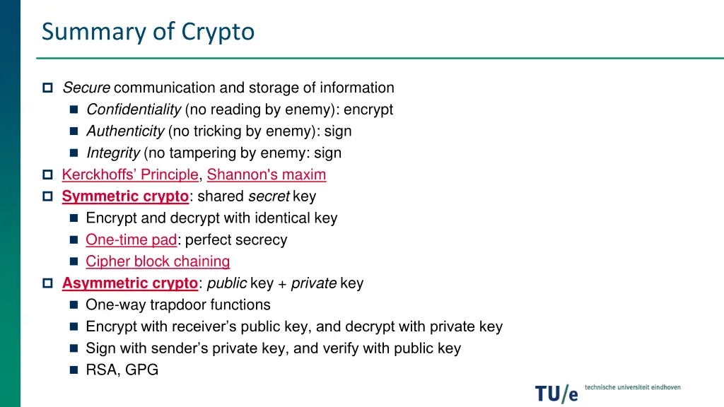 summary of crypto