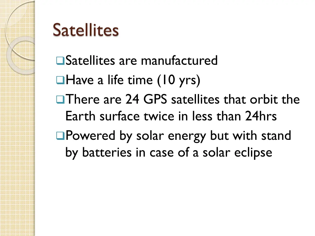 satellites