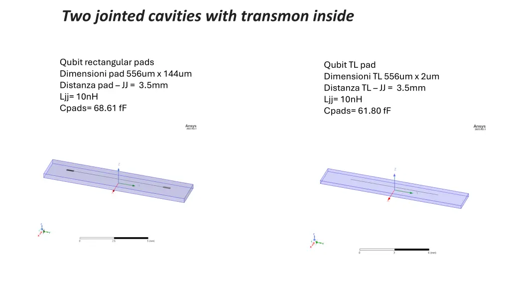 two jointed cavities with transmon inside