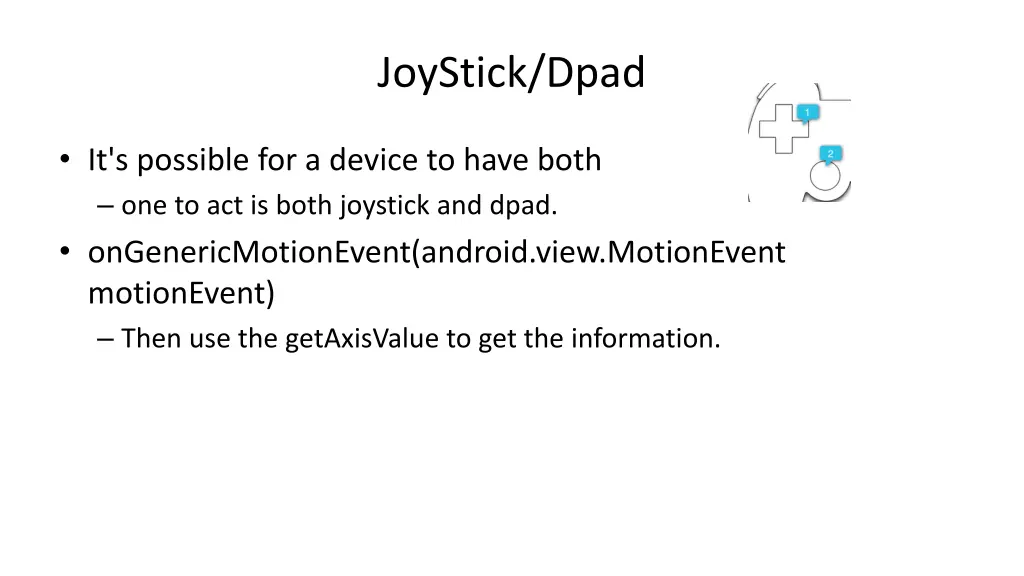 joystick dpad