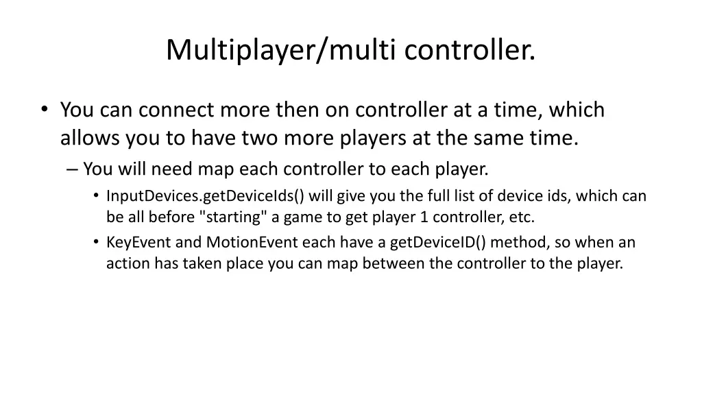 multiplayer multi controller