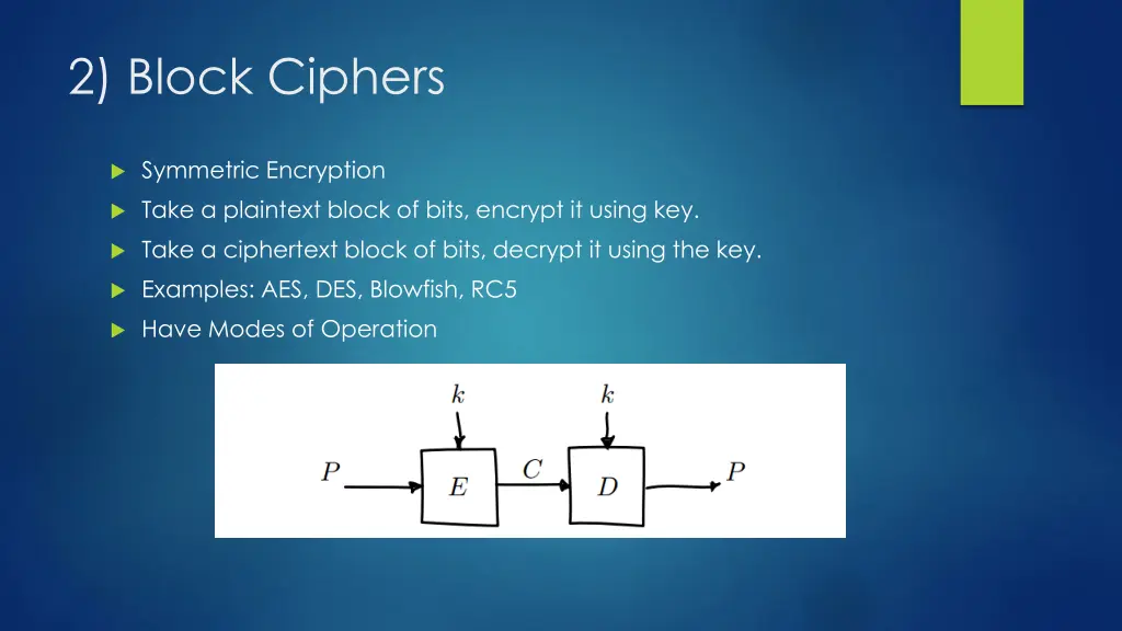 2 block ciphers