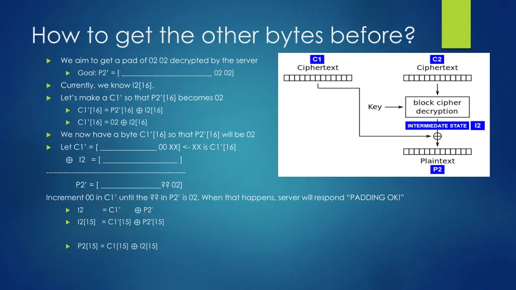 how to get the other bytes before