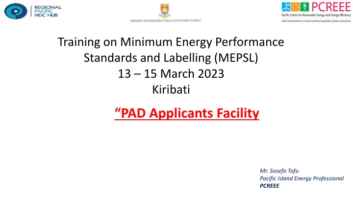 training on minimum energy performance standards