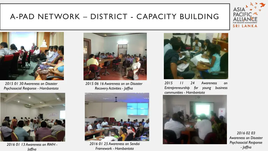 a pad network district capacity building