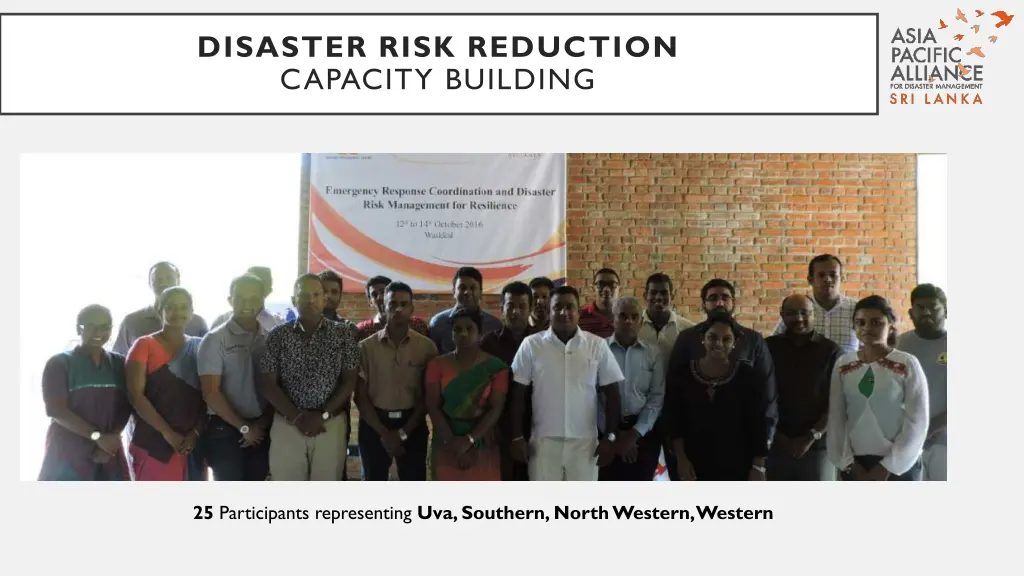 disaster risk reduction capacity building