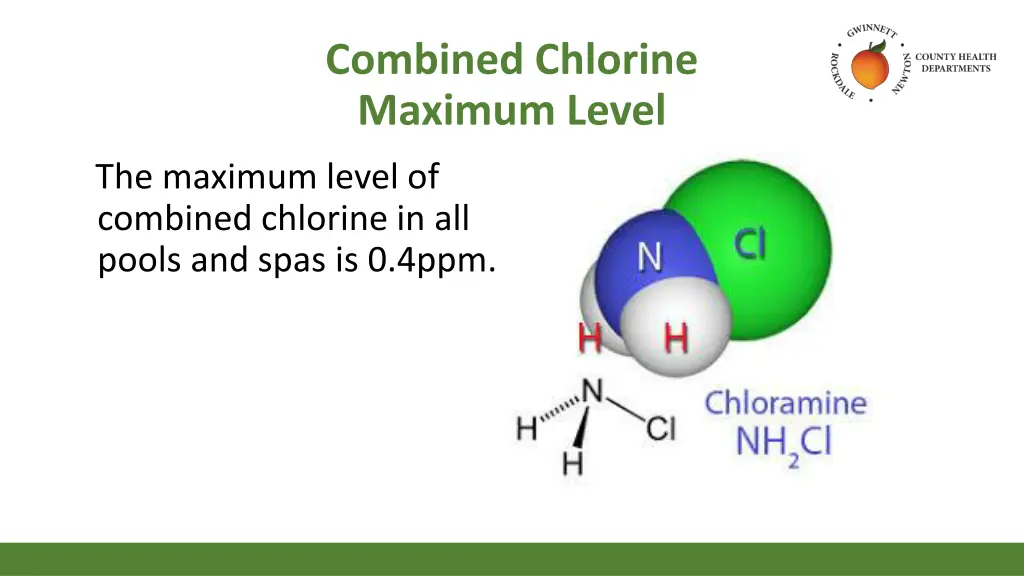 combined chlorine maximum level