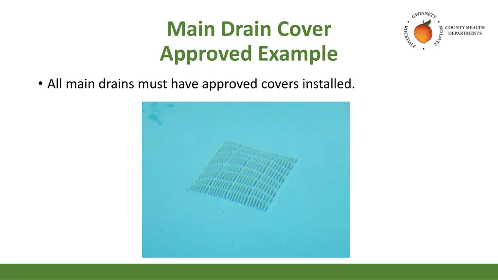 main drain cover approved example