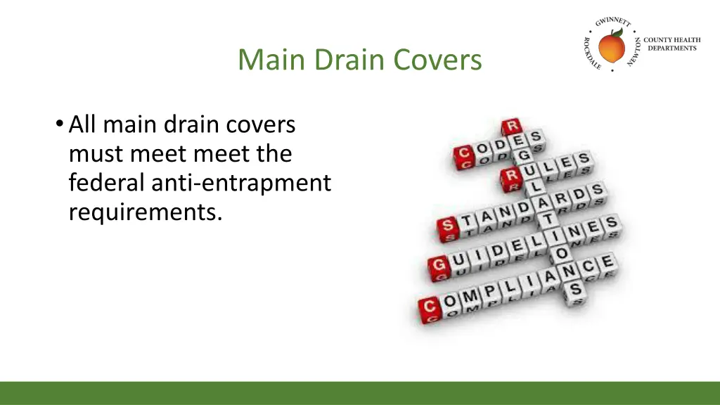 main drain covers