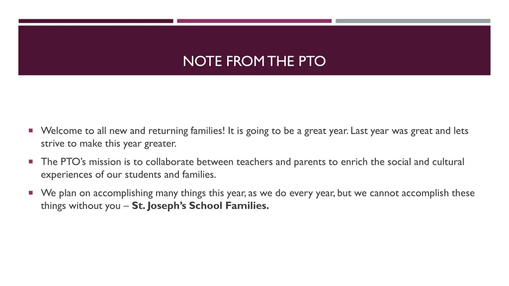 note from the pto