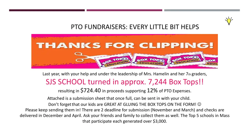 pto fundraisers every little bit helps