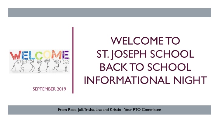 welcome to st joseph school back to school