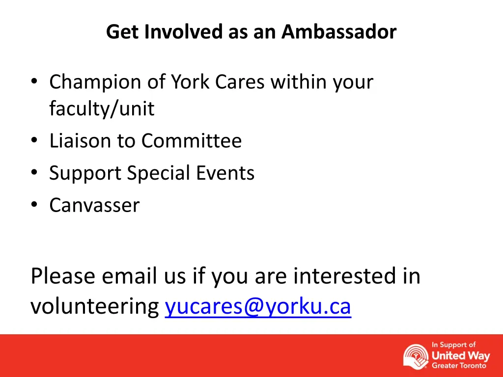 get involved as an ambassador