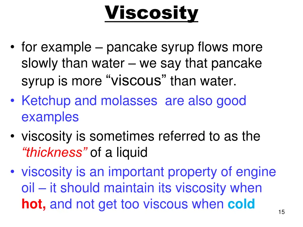 viscosity