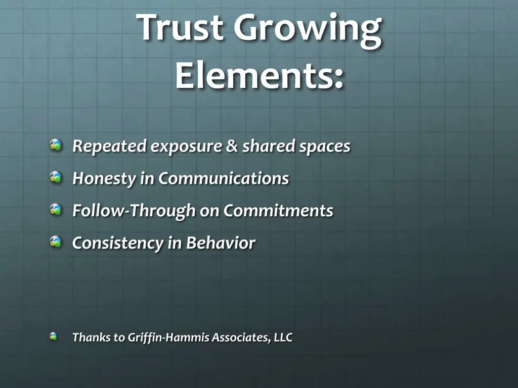 trust growing elements