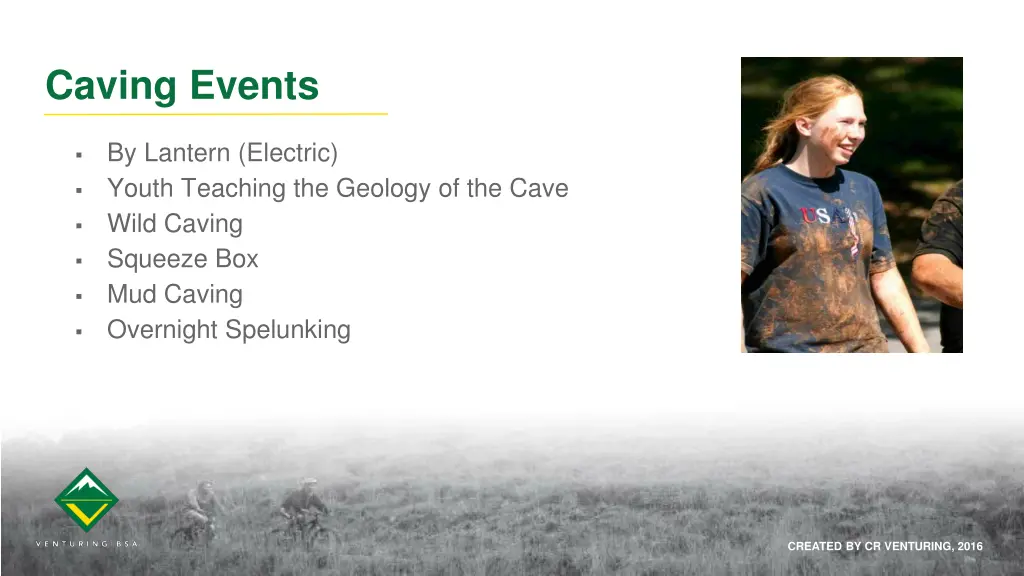 caving events