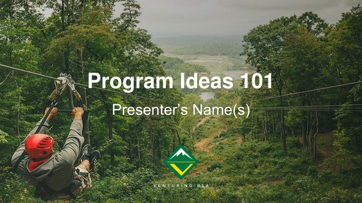 program ideas 101