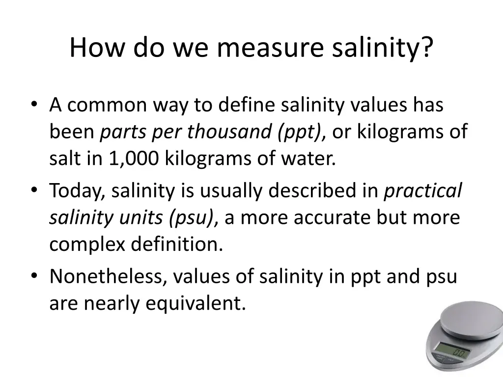 how do we measure salinity