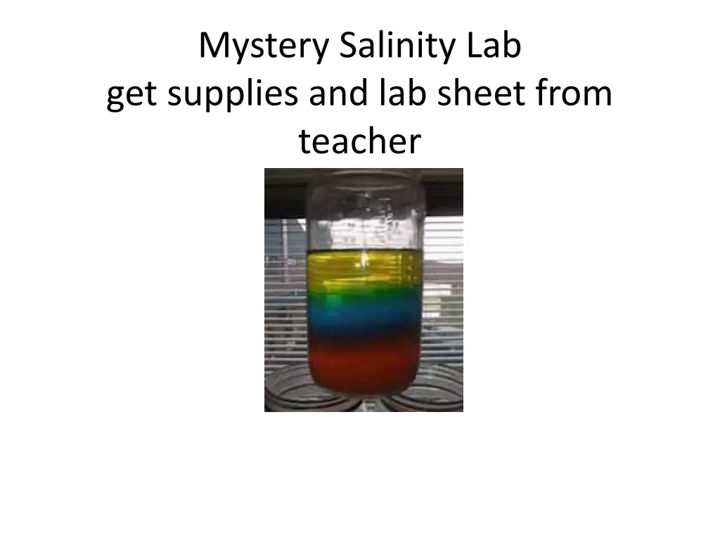 mystery salinity lab get supplies and lab sheet