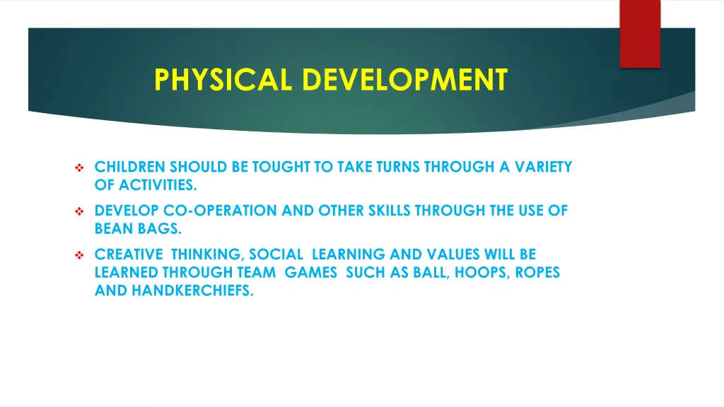 physical development