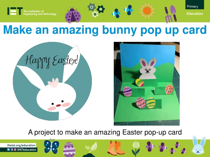 make an amazing bunny pop up card