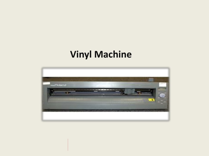 vinyl machine