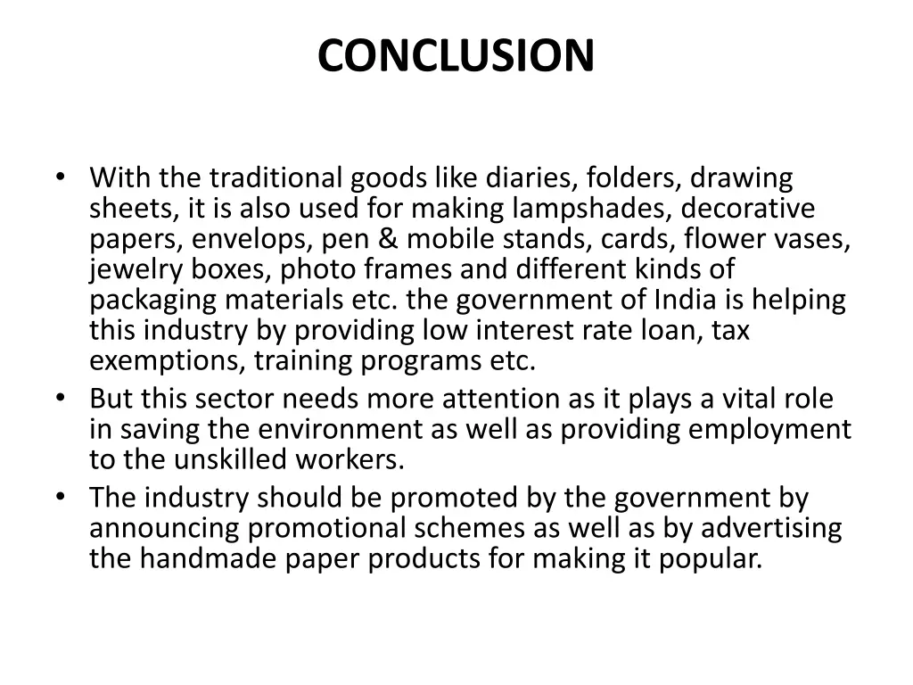 conclusion 1