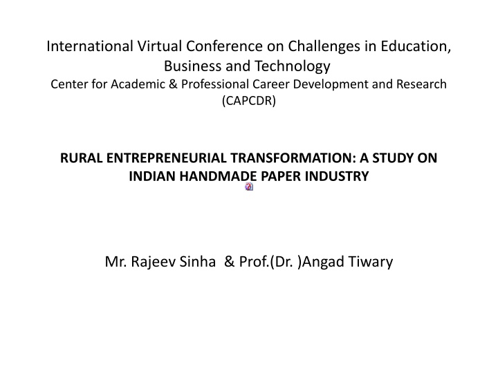 international virtual conference on challenges