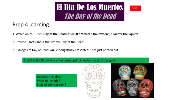 el dia de los muertos the day of the dead