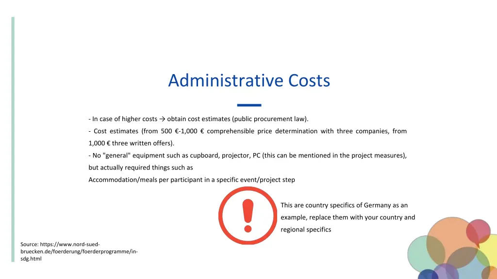 administrative costs