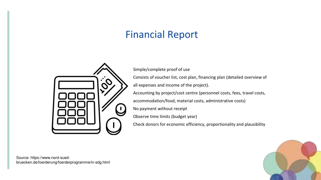 financial report