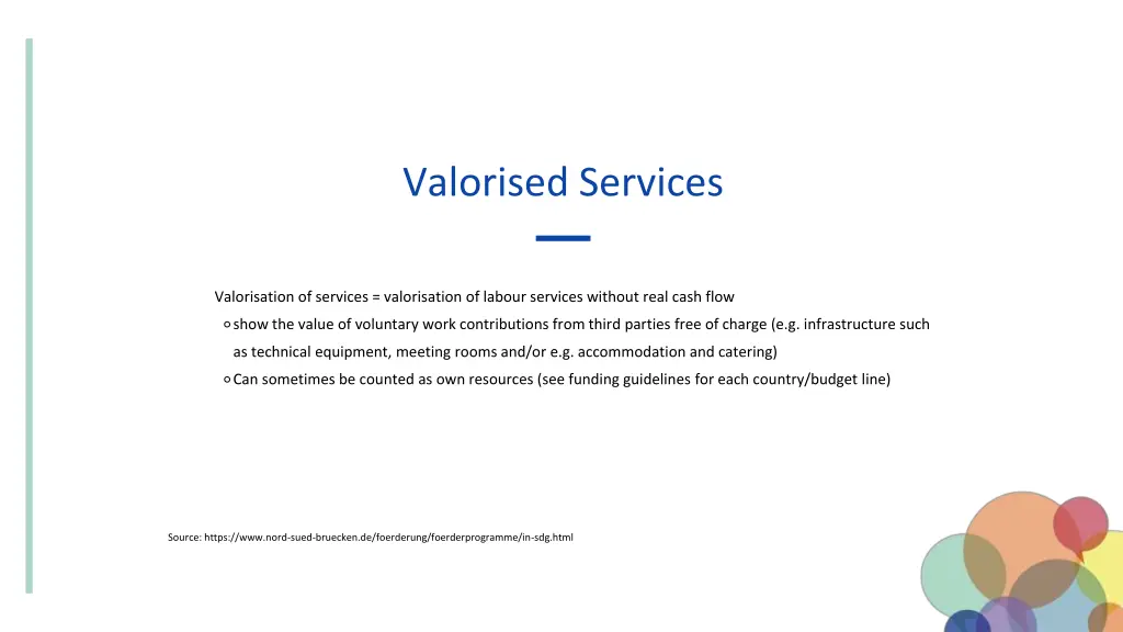 valorised services