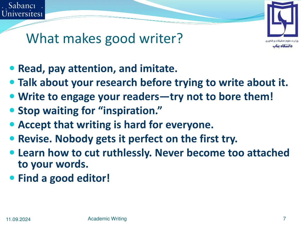 what makes good writer 2