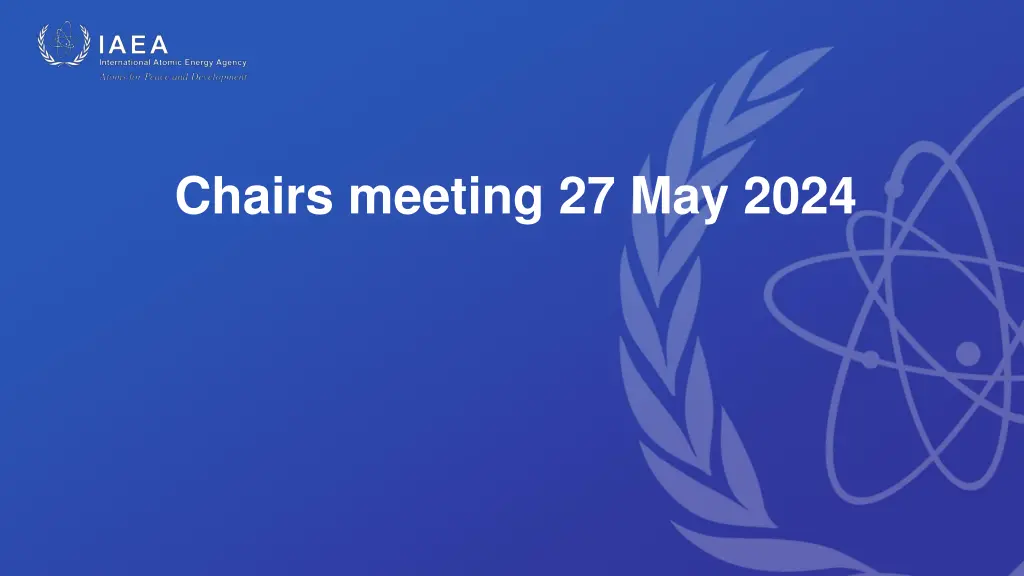 chairs meeting 27 may 2024