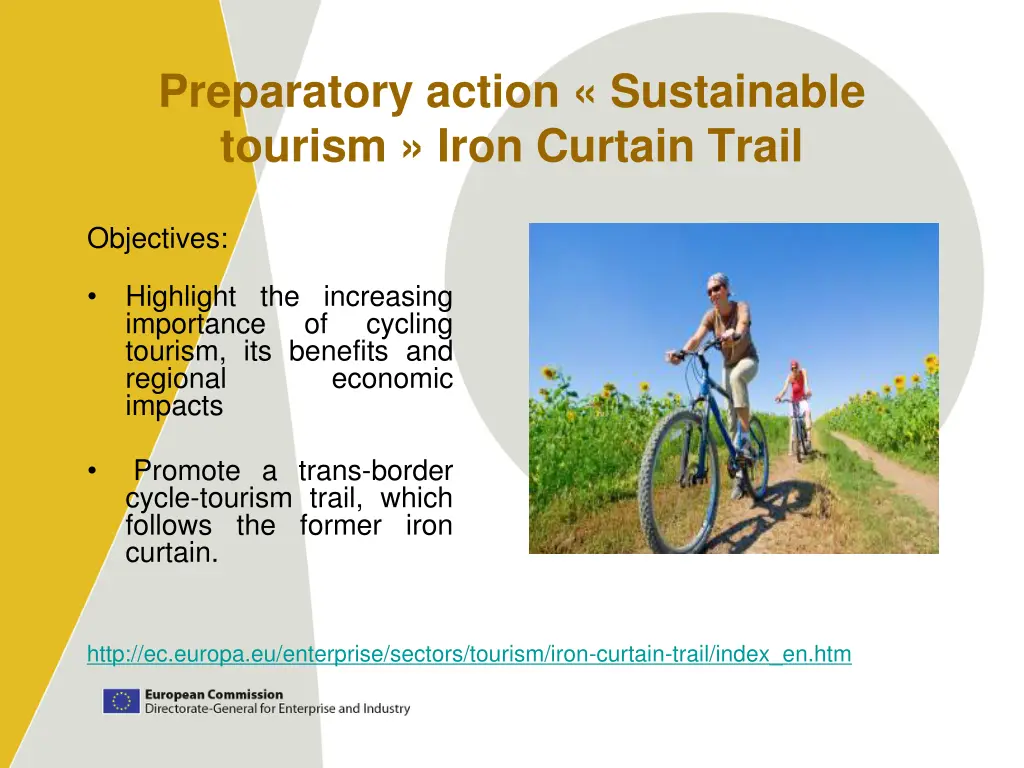 preparatory action sustainable tourism iron